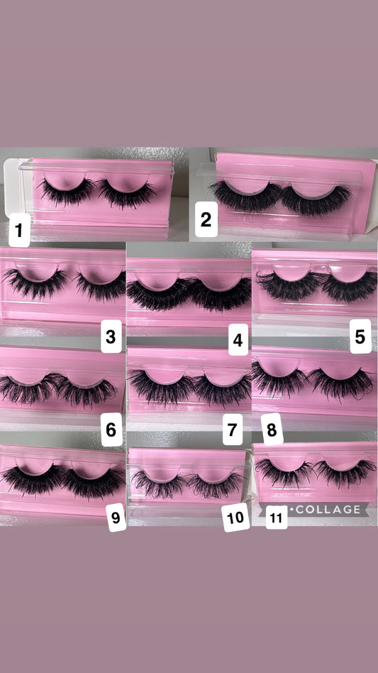 Pretty Pink Minks W/Spikes✨