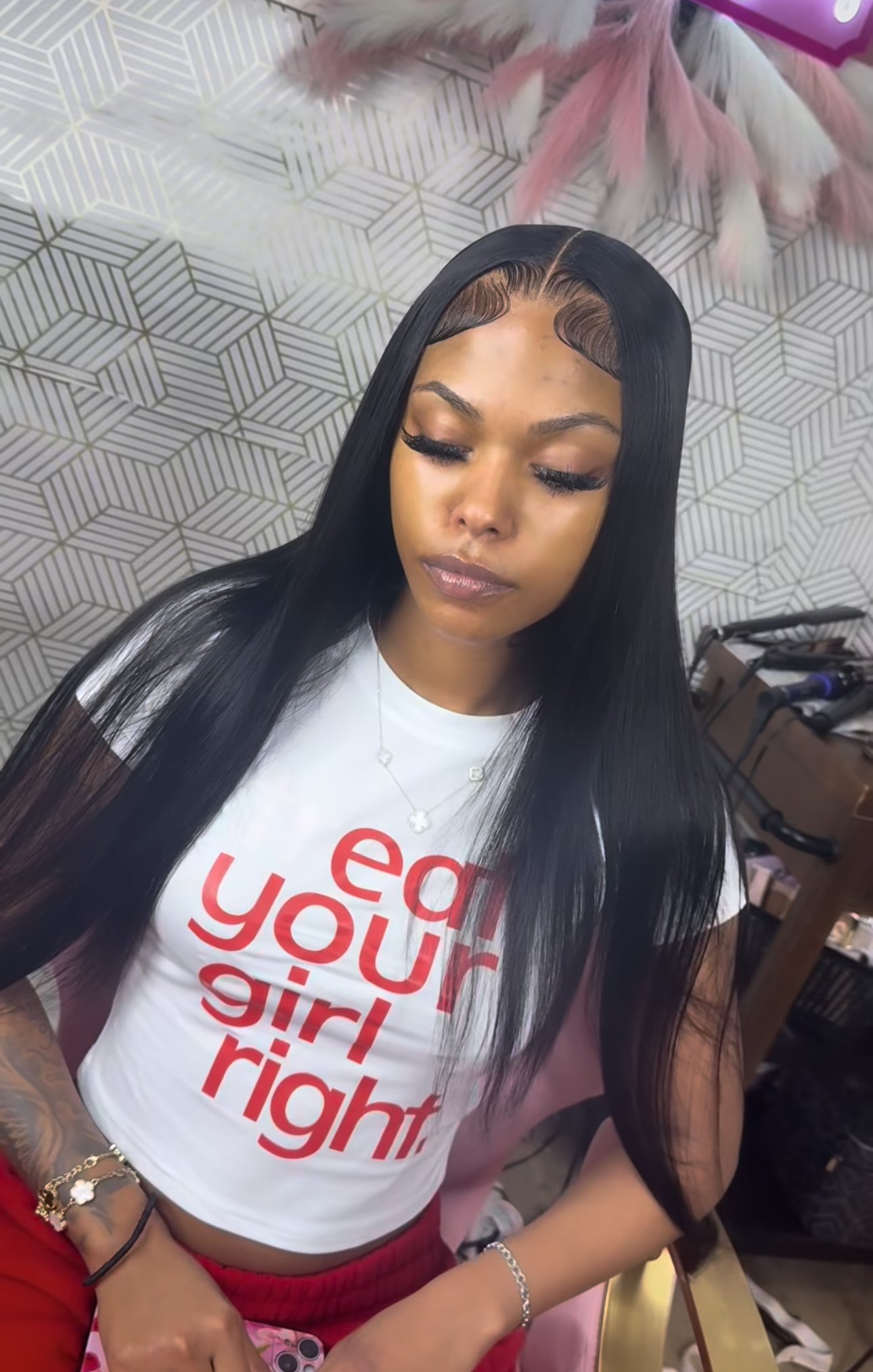 Straight Raw Human Hair 13x6 Lace Frontal Wig✨