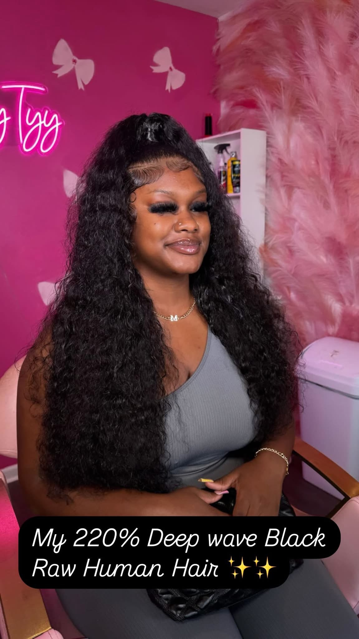 13x6 Deep Wave Raw Human Hair Lace Frontal✨