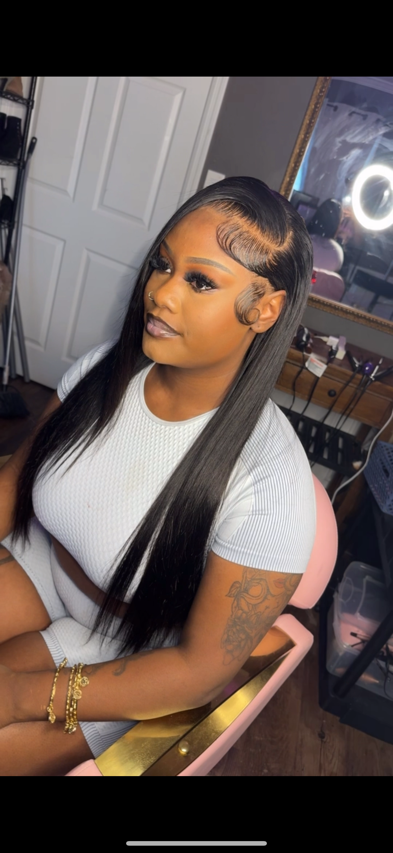 Straight Raw Human Hair 13x6 Lace Frontal Wig✨